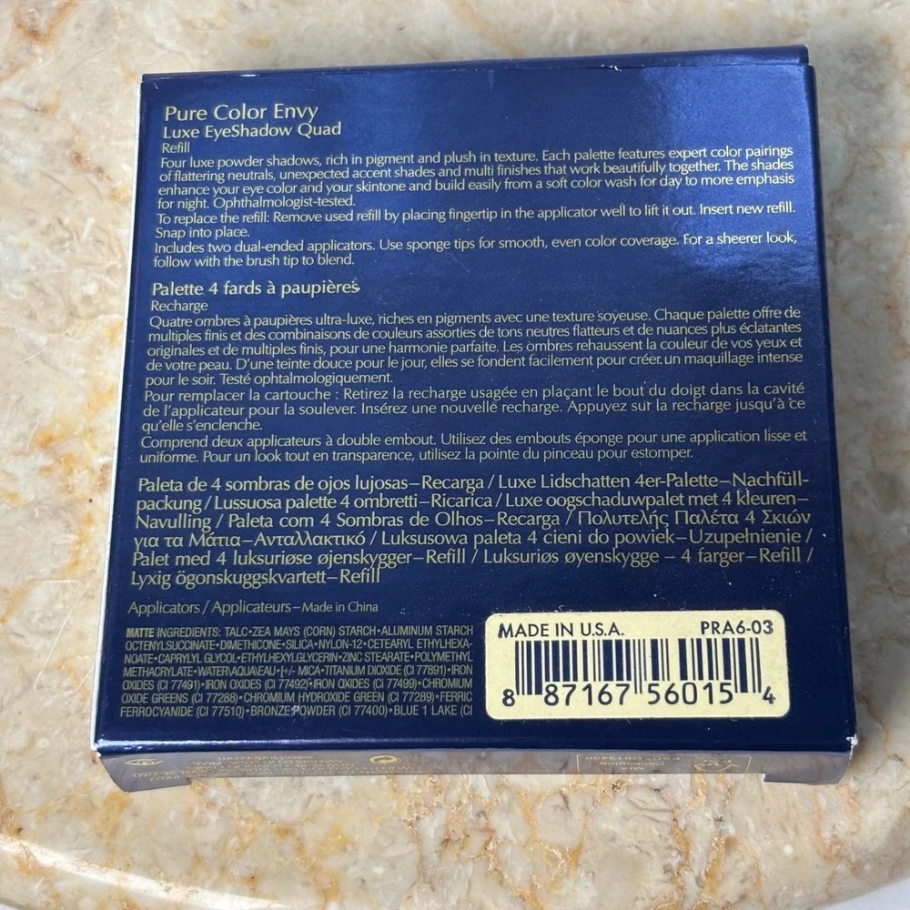 Estee Lauder Pure Color Envy Luxe EyeShadow Quad Refill 03 Aubergine‎ Dream 6g